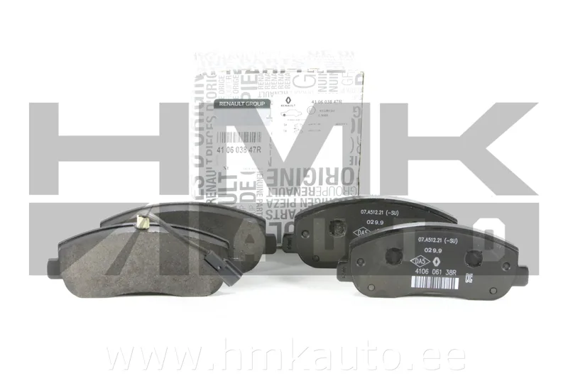 Front Brake Pads Set OEM Renault Master III 2010- >>410603847R - REN 410602889R - OE - 100% Genuine Part