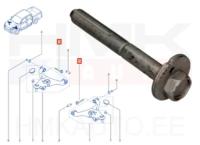 Esisilla ekstsentrikpolt OEM Nissan Navara/Renault Alaskan - NIS  545807S00B - OE - 100% Genuine Part