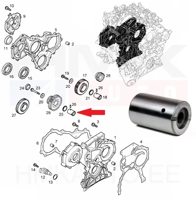 Втулка шестерни ГРМ OEM Renault 2,2-2,5DCI - REN 8200522748 - OE - 100% Genuine Part