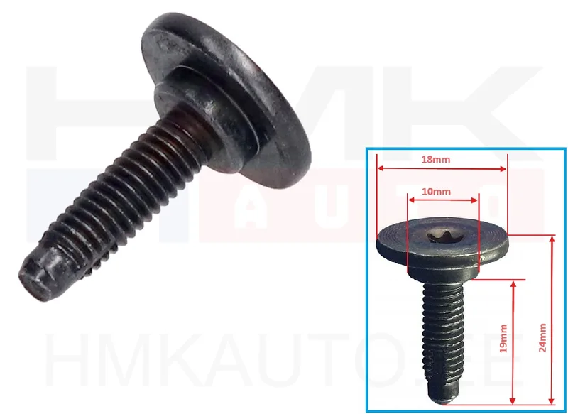 Pultti M6x1,00-L24 OEM Citroen/Peugeot/Fiat (1kpl.) - PSA 742757 - OE - 100% Genuine Part