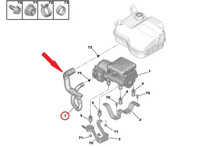 Hüdraulilise vedrustuse pumba voolik OEM Citroen C5,C6 - PSA  4012H9 - OE - 100% Genuine Part
