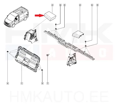 Обшивка задней части правая Renault Trafic 2016- - REN 849760222R - OE - 100% Genuine Part