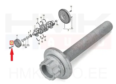 Boulon poulie de vilebrequin OEM VAG 1,4-1,6TSI  M14x1,50-L100 - N91048601 - OE - 100% Genuine Part