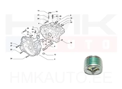 Пробка картера коробки передач OEM Fiat - FIAT 71741786 - OE - 100% Genuine Part