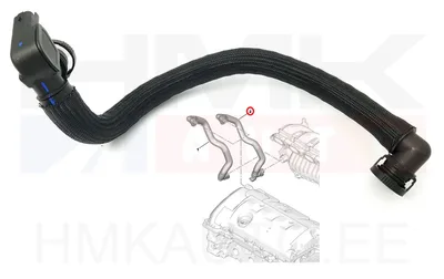 Karterituulutuse toru (soojenduselemendiga) OEM Citroen/Peugeot 1,6 EP - PSA  1192CR - OE - 100% Genuine Part