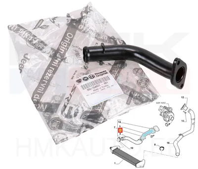 Turbo õhutoru OEM Fiat Doblo 1,3JTD - FIAT  51704823 - OE - 100% Genuine Part