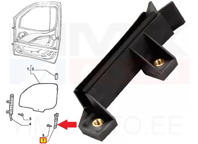 Направляющая стекла передней левой двери OEM Fiat Doblo - FIAT 46745483 - OE - 100% Genuine Part
