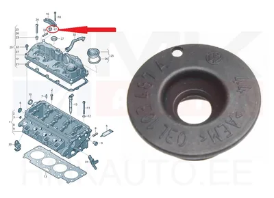 Fuel injector clamping bolt seal OEM Audi/VW 1,6TDI - 03L103487A - OE - 100% Genuine Part