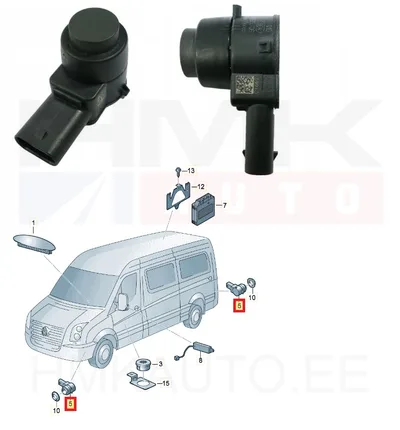 Датчик парковки OEM VAG/MB - 2E0907271F - OE - 100% Genuine Part