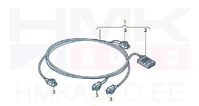 Harnais de câblage de capteur de recul, arrière OEM VW Crafter /MB W906 - 2E0971093TT - OE - 100% Genuine Part