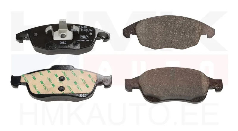 Piduriklotside komplekt eesmine OEM Citroen Berlingo III, C4, DS4, C4 Picasso/Peugeot Partner, 5008 - PSA 1647862480 - OE - 100% Genuine Part