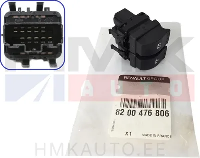 Klaasitõstuki lüliti vasak eesmine OEM Renault Master/Opel Movano/Nissan NV400 2010- - REN  8200476806 - OE - 100% Genuine Part
