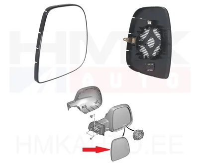 Peegliklaas parem Citroen/Peugeot - 6432867