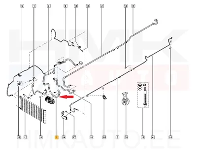 Konditsioneeri toru, madalsurve OEM Renault Trafic III - REN 924543135R - OE - 100% Genuine Part