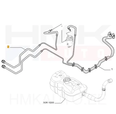 Kütusetoru OEM Fiat Ducato 2006- 2,3JTD Euro4 - FIAT  1368763080 - OE - 100% Genuine Part