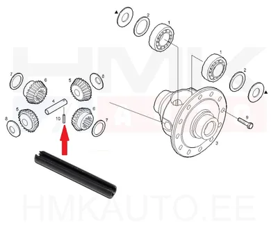 Reduktori satelliidivõlli tihvt OEM Iveco Daily - IVEC  17256170 - OE - 100% Genuine Part