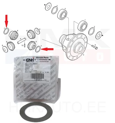 Reduktori satelliithammasratta seib, tagasild OEM Iveco Daily - IVEC  7185855 - OE - 100% Genuine Part