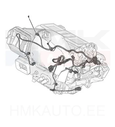 Soojendusmootori juhtmestik OEM Peugeot 508 - PSA  6436P0 - OE - 100% Genuine Part