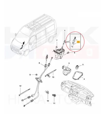 Tagurpidikäigu lukustushülss OEM Renault Master 2010- - REN  328948001R - OE - 100% Genuine Part