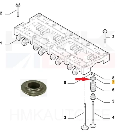 Klapivedru taldrik PSA 2,2HDi - PSA  095158 - OE - 100% Genuine Part