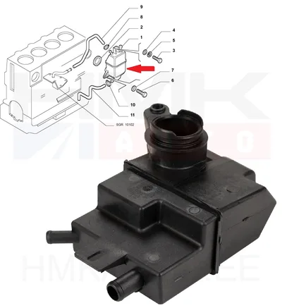 Karterituulutuse klapp/õliseparaator OEM Jumper/Boxer/Ducato 2,8HDi - PSA 1180K5 - OE - 100% Genuine Part