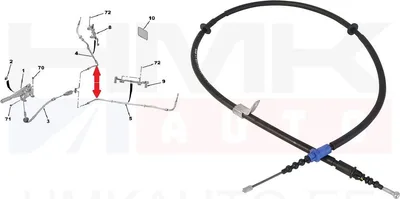 Seisupiduritross tagumine OEM Jumpy/Expert 2016- - PSA  9821098580 - OE - 100% Genuine Part