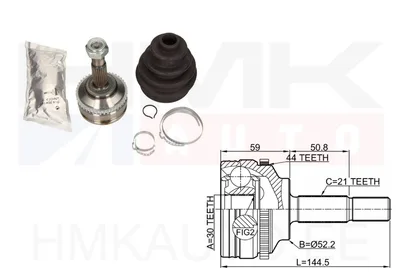 CV Joint kit outer Renault Clio II / Kangoo I ABS 44 21/30 - ODM-12-291983