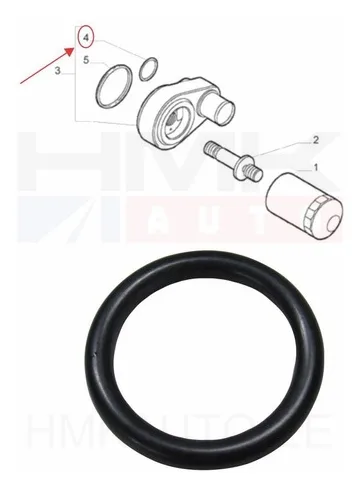 Moottoriöljyn jäähdyttimen tiiviste OEM Ducato 2,3JTD - FIAT 504065448 - OE - 100% Genuine Part
