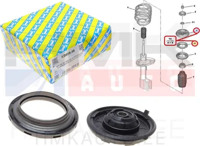 Korjaussarja, jousijalan tukilaakeri Peugeot 3008,5008 2009- - SNR  KB659.49 - SNR France