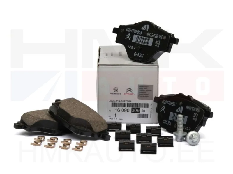 Piduriklotside komplekt tagumine OEM Citroen C4 Picasso / Peugeot 3008 , 5008 - PSA 1647874380 - OE - 100% Genuine Part