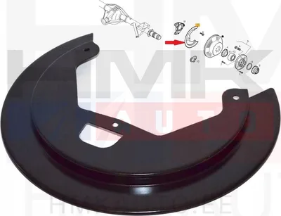 Piduriketta kaitseplekk tagumine OEM Iveco Daily 35C 2009- - IVEC 46391441 - OE - 100% Genuine Part