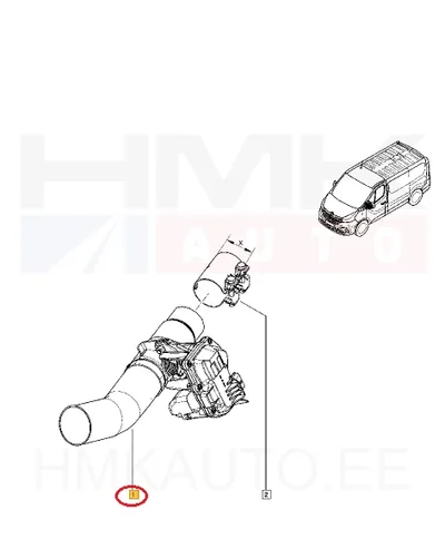 Heitgaaside klapp OEM Renault Trafic 2014- Euro5 - REN 200105588R - OE - 100% Genuine Part