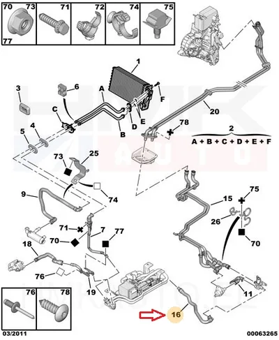 Jahutusvedeliku lõdvik OEM Jumpy/Expert/Scudo - PSA  6466NA - OE - 100% Genuine Part
