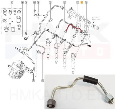 Pihustitoru 3. sil. OEM Renault Master 2,2/2,5dCi - REN 8200613204 - OE - 100% Genuine Part