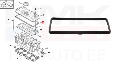 Klapikambrikaane tihend OEM Citroen/Peugeot 1,1-1,4 TU - PSA  024954 - OE - 100% Genuine Part