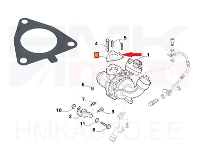 Turbo tihend Citroen/Peugeot DW10CE - 421-425