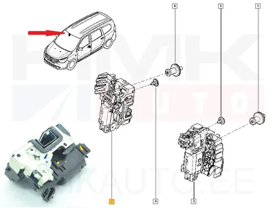Ukselukusti esiuksele parem OEM Dacia - REN  805025267R - OE - 100% Genuine Part