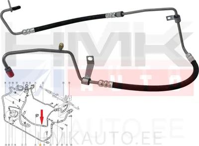 Tuyau haute pression direction assistée OEM Renault Trafic II 1,9dCi - REN 8200762582 - OE - 100% Genuine Part