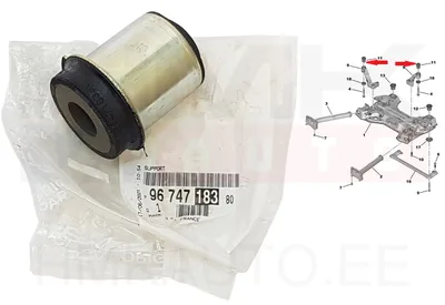 Sillaraami kinnituse puks OEM Citroen/Peugeot - PSA 9674718380 - OE - 100% Genuine Part
