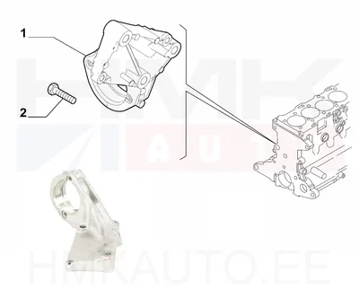 Vetoakselin tukilaakerin pidike OEM Jumper/Boxer 2,0/2,2BlueHDi 2016- - FIAT 55259294 - OE - 100% Genuine Part