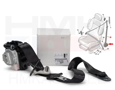 Turvavöö eesmine(eelpingutiga) vasak OEM Berlingo/Partner 2012- - PSA 98025582XX - OE - 100% Genuine Part
