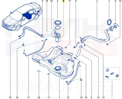 Unité d'alimentation en carburant OEM Renault Latitude - REN 172020064R - OE - 100% Genuine Part