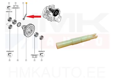 Вал датчика скорости OEM Renault - REN 8200674121 - OE - 100% Genuine Part