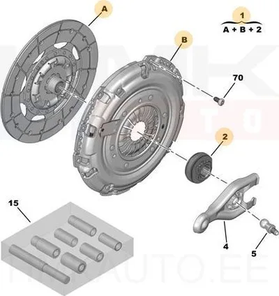 Sidurikomplekt OEM Jumper/Boxer/Ducato 2,2HDI 2020- - PSA  1638041280 - OE - 100% Genuine Part
