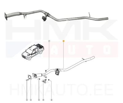 Summuti keskosa koos klapiga OEM Dacia Duster - REN 200105577R - OE - 100% Genuine Part
