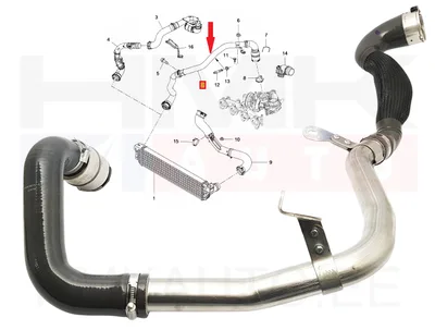 Turbo õhutoru OEM Renault Master 2,3DCI 2016- - REN 144605171R - OE - 100% Genuine Part
