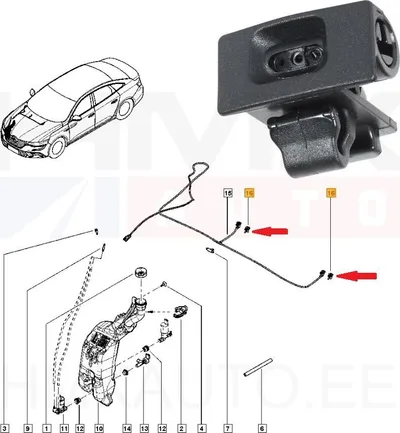 Klaasipesuri pihusti OEM Renault Talisman - REN 289304734R - OE - 100% Genuine Part