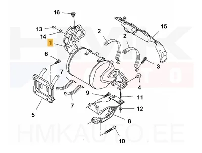 Tahmafilter(DPF/FAP) OEM Renault Trafic 1,6dCi Euro6B 70/88kW 2014- - REN 208A03228R - OE - 100% Genuine Part