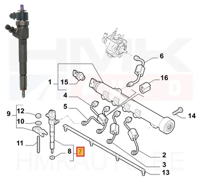 Pihusti OEM Fiat 2,0D - FIAT  55233955 - OE - 100% Genuine Part
