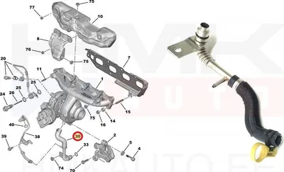 Трубка возврата масла турбины OEM Jumper/Boxer 2,0/2,2BlueHDi Euro6 - PSA 9807662280 - OE - 100% Genuine Part